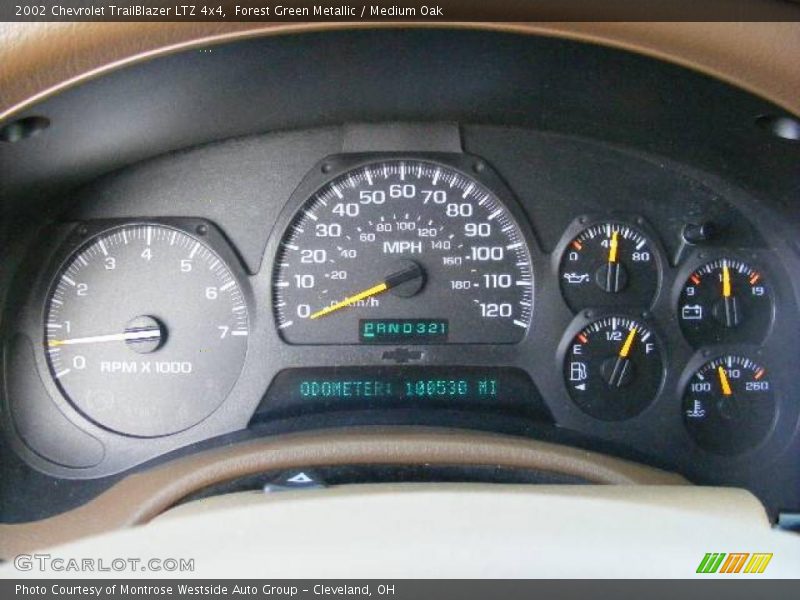 Forest Green Metallic / Medium Oak 2002 Chevrolet TrailBlazer LTZ 4x4