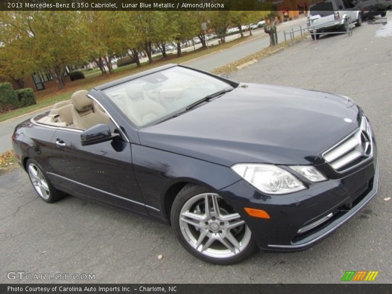 Lunar Blue Metallic / Almond/Mocha 2013 Mercedes-Benz E 350 Cabriolet