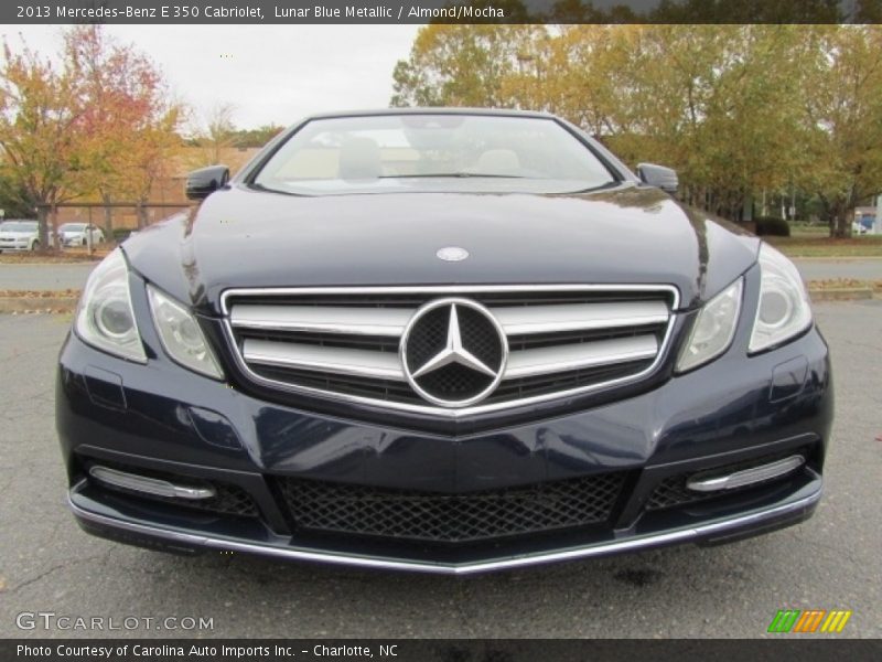 Lunar Blue Metallic / Almond/Mocha 2013 Mercedes-Benz E 350 Cabriolet