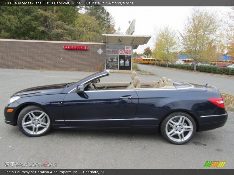 Lunar Blue Metallic / Almond/Mocha 2013 Mercedes-Benz E 350 Cabriolet