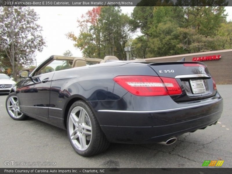 Lunar Blue Metallic / Almond/Mocha 2013 Mercedes-Benz E 350 Cabriolet