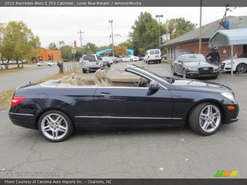 Lunar Blue Metallic / Almond/Mocha 2013 Mercedes-Benz E 350 Cabriolet