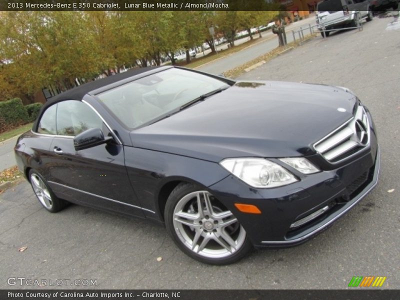 Lunar Blue Metallic / Almond/Mocha 2013 Mercedes-Benz E 350 Cabriolet