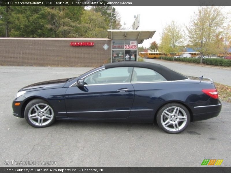 Lunar Blue Metallic / Almond/Mocha 2013 Mercedes-Benz E 350 Cabriolet