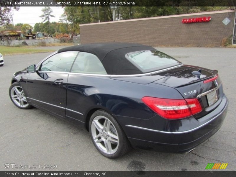 Lunar Blue Metallic / Almond/Mocha 2013 Mercedes-Benz E 350 Cabriolet