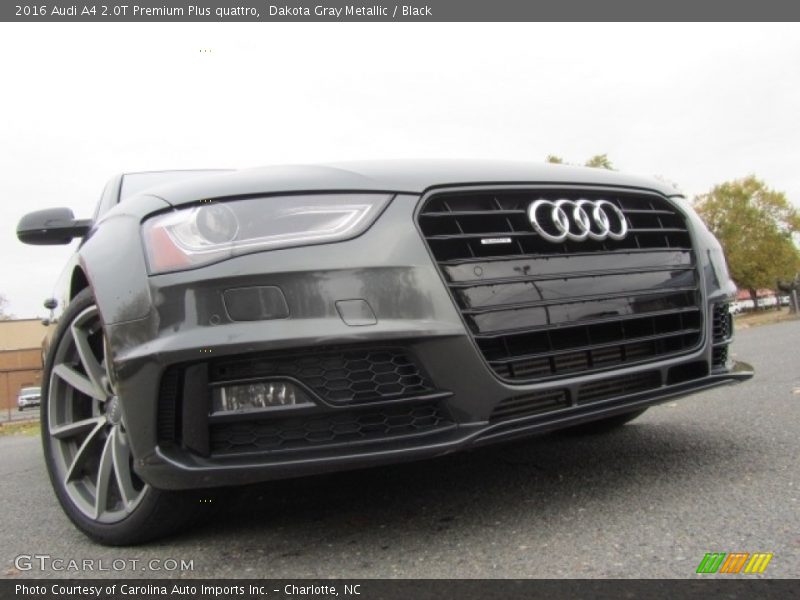Dakota Gray Metallic / Black 2016 Audi A4 2.0T Premium Plus quattro