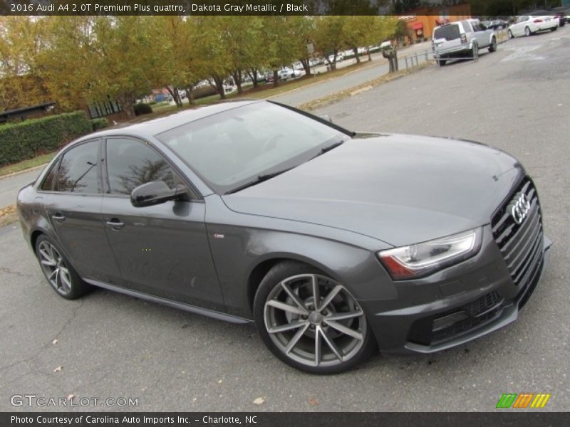 Dakota Gray Metallic / Black 2016 Audi A4 2.0T Premium Plus quattro