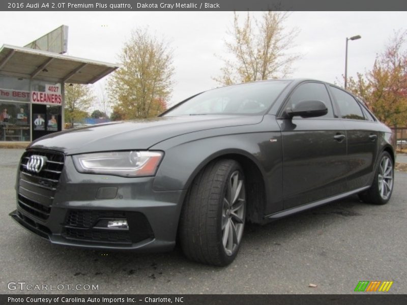 Dakota Gray Metallic / Black 2016 Audi A4 2.0T Premium Plus quattro