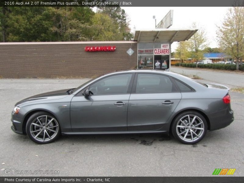 Dakota Gray Metallic / Black 2016 Audi A4 2.0T Premium Plus quattro