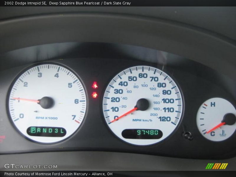 Deep Sapphire Blue Pearlcoat / Dark Slate Gray 2002 Dodge Intrepid SE