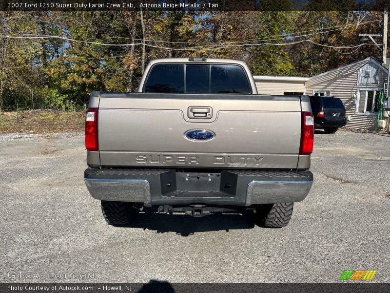 Arizona Beige Metallic / Tan 2007 Ford F250 Super Duty Lariat Crew Cab