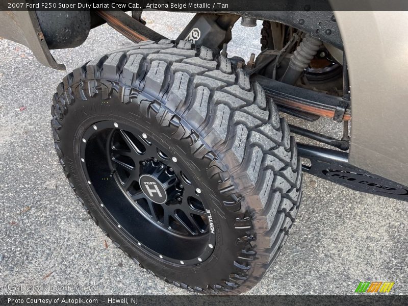 Arizona Beige Metallic / Tan 2007 Ford F250 Super Duty Lariat Crew Cab