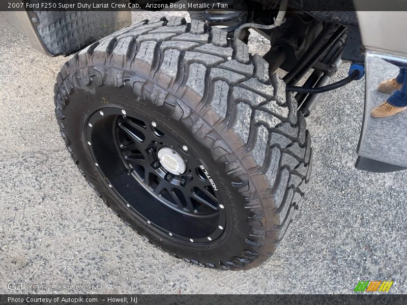 Arizona Beige Metallic / Tan 2007 Ford F250 Super Duty Lariat Crew Cab