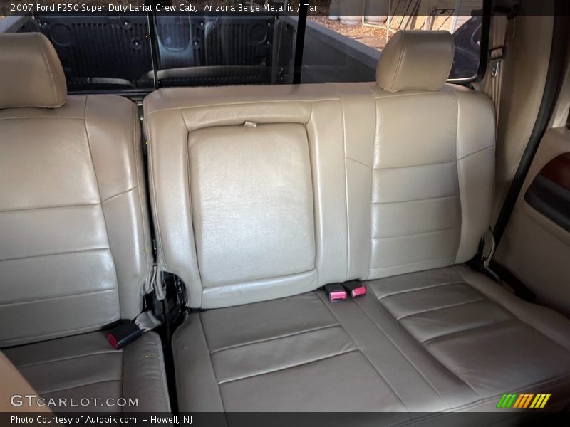Arizona Beige Metallic / Tan 2007 Ford F250 Super Duty Lariat Crew Cab