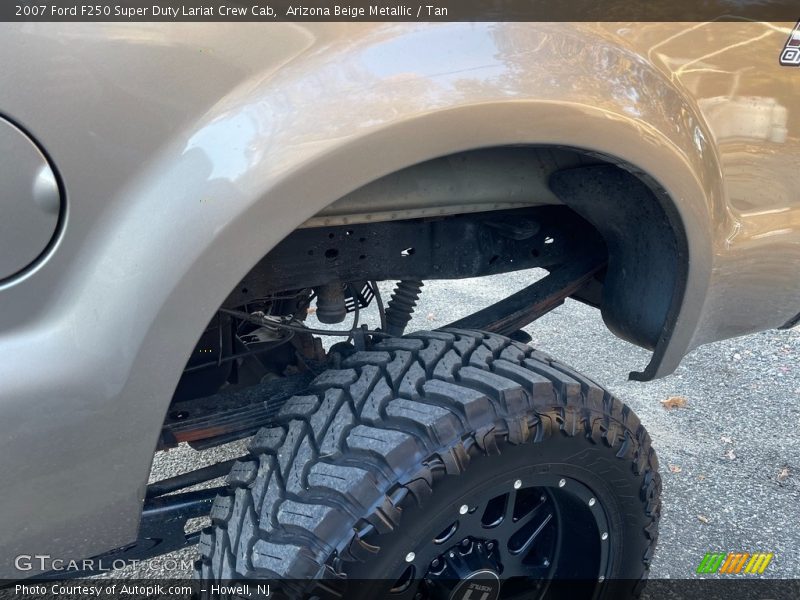 Arizona Beige Metallic / Tan 2007 Ford F250 Super Duty Lariat Crew Cab