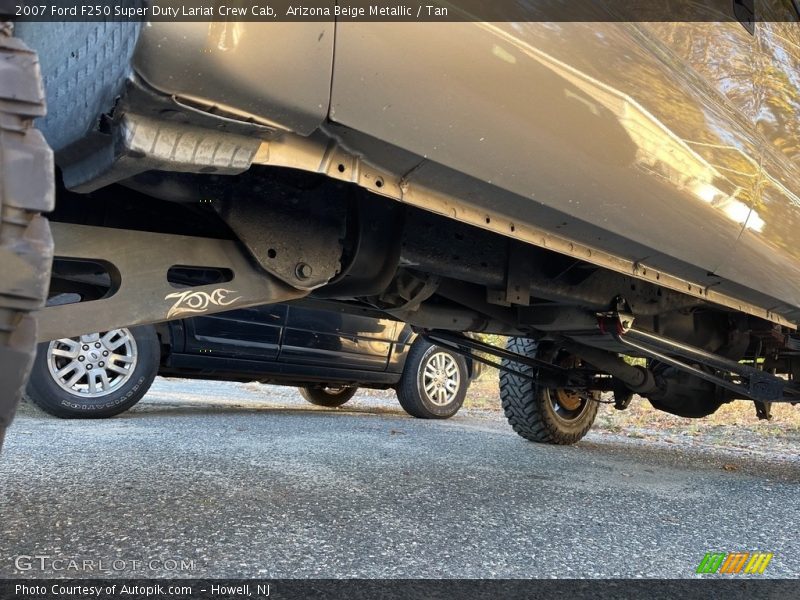 Arizona Beige Metallic / Tan 2007 Ford F250 Super Duty Lariat Crew Cab