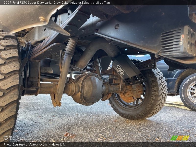 Arizona Beige Metallic / Tan 2007 Ford F250 Super Duty Lariat Crew Cab