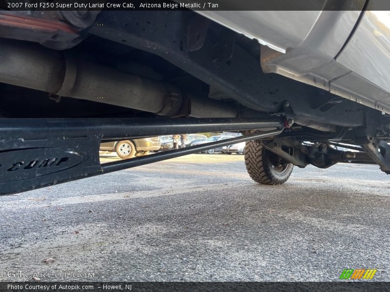 Arizona Beige Metallic / Tan 2007 Ford F250 Super Duty Lariat Crew Cab