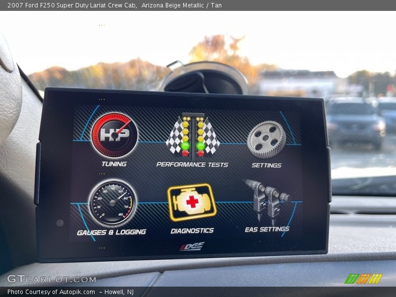 Arizona Beige Metallic / Tan 2007 Ford F250 Super Duty Lariat Crew Cab