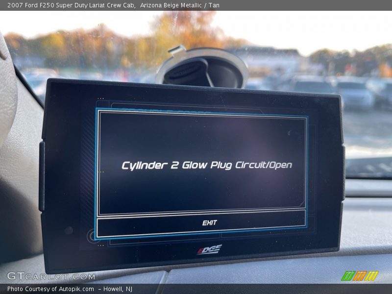 Arizona Beige Metallic / Tan 2007 Ford F250 Super Duty Lariat Crew Cab