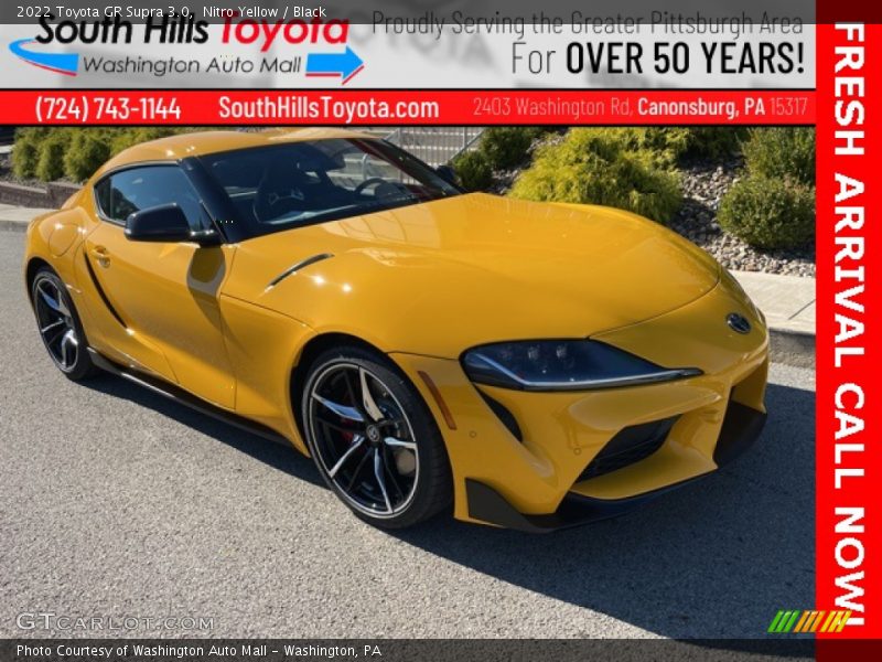 Nitro Yellow / Black 2022 Toyota GR Supra 3.0