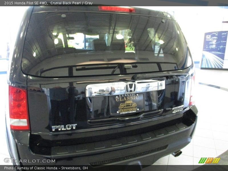 Crystal Black Pearl / Gray 2015 Honda Pilot SE 4WD
