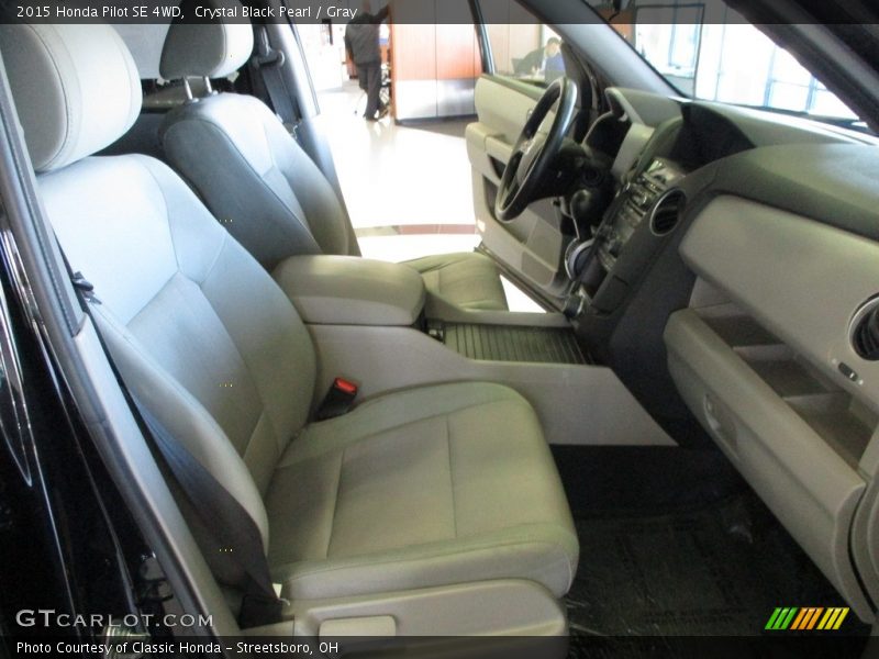 Crystal Black Pearl / Gray 2015 Honda Pilot SE 4WD