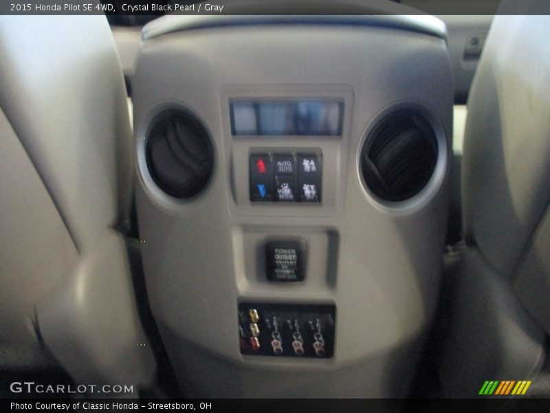 Crystal Black Pearl / Gray 2015 Honda Pilot SE 4WD