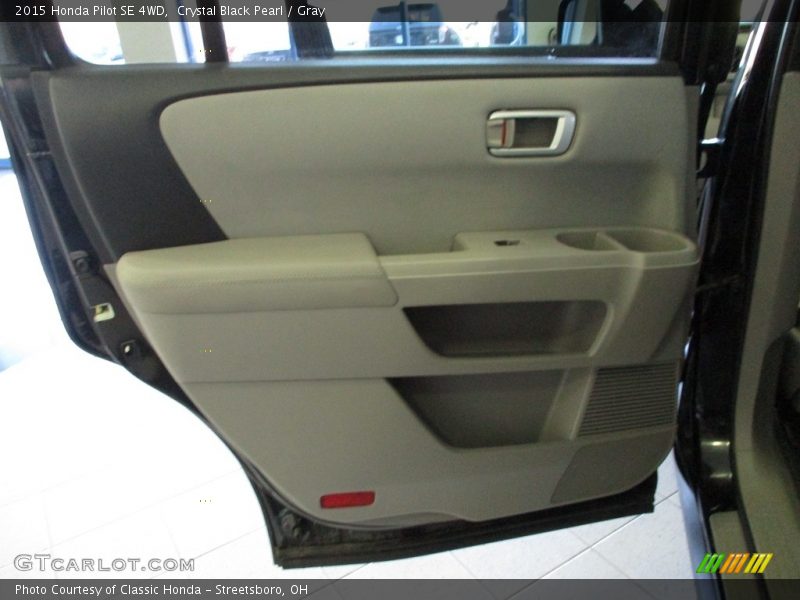 Crystal Black Pearl / Gray 2015 Honda Pilot SE 4WD