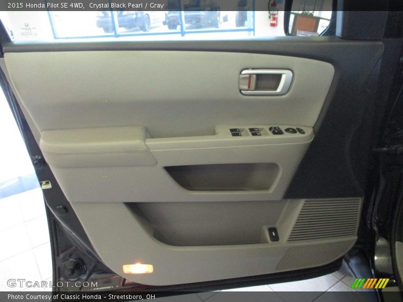 Crystal Black Pearl / Gray 2015 Honda Pilot SE 4WD