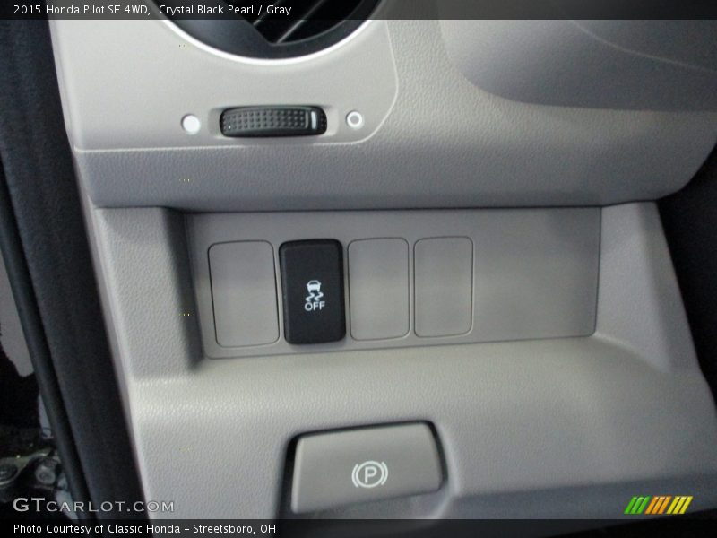 Crystal Black Pearl / Gray 2015 Honda Pilot SE 4WD