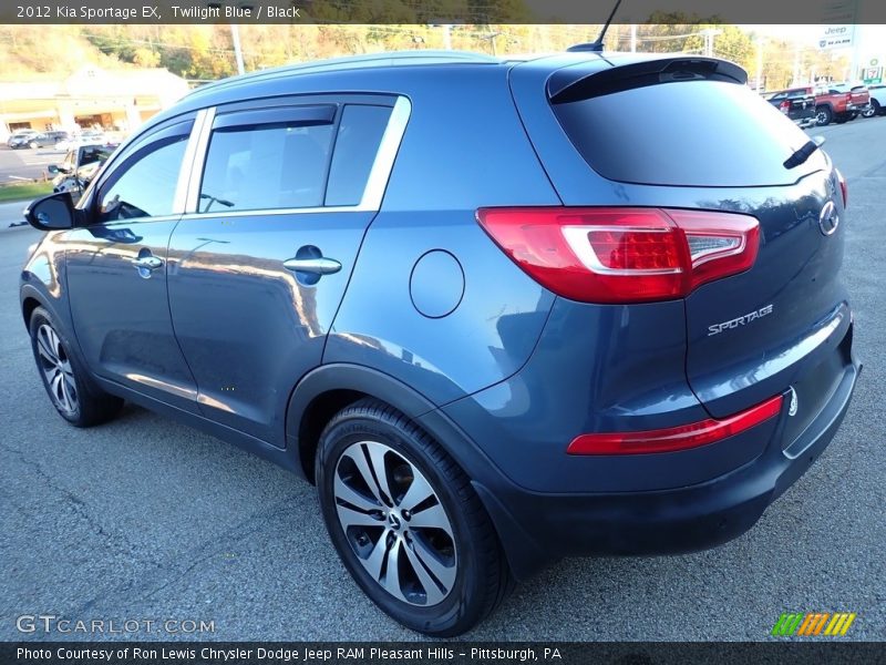 Twilight Blue / Black 2012 Kia Sportage EX