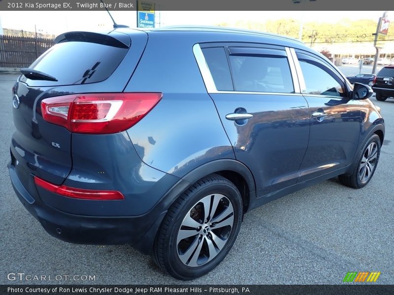 Twilight Blue / Black 2012 Kia Sportage EX