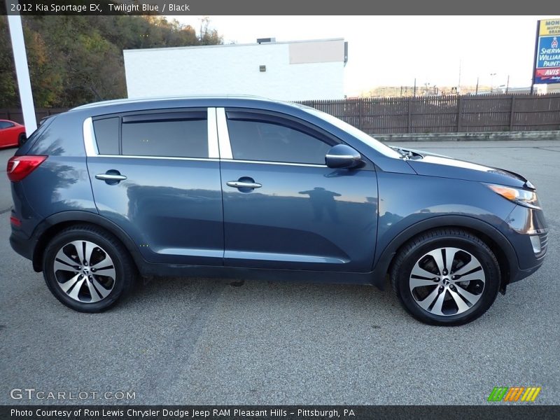 Twilight Blue / Black 2012 Kia Sportage EX