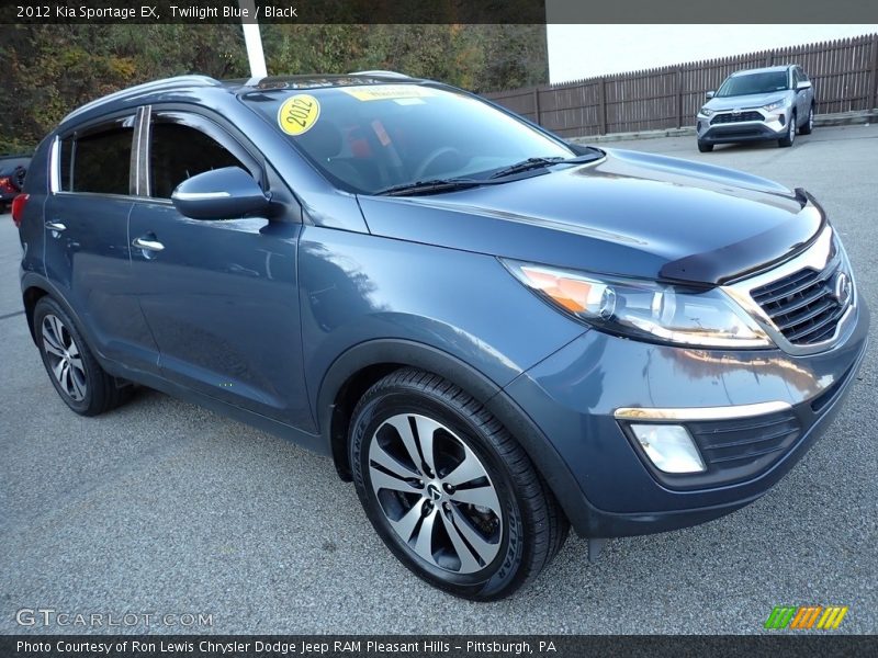 Twilight Blue / Black 2012 Kia Sportage EX