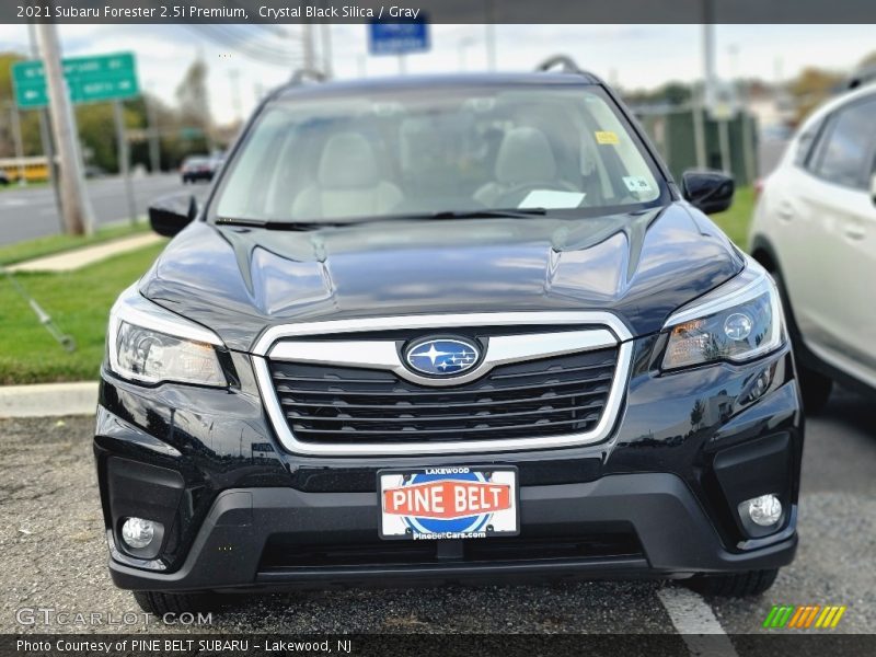 Crystal Black Silica / Gray 2021 Subaru Forester 2.5i Premium