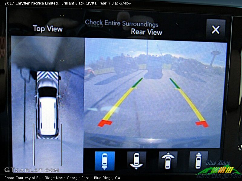 Brilliant Black Crystal Pearl / Black/Alloy 2017 Chrysler Pacifica Limited