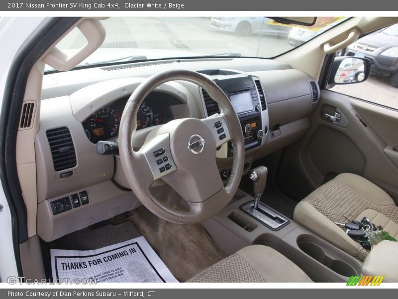 Beige Interior - 2017 Frontier SV King Cab 4x4 