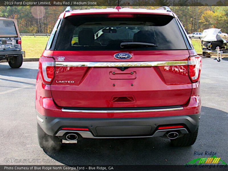 Ruby Red / Medium Stone 2019 Ford Explorer Limited