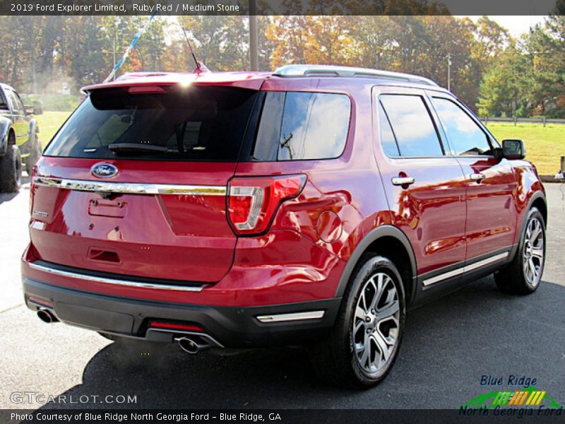 Ruby Red / Medium Stone 2019 Ford Explorer Limited