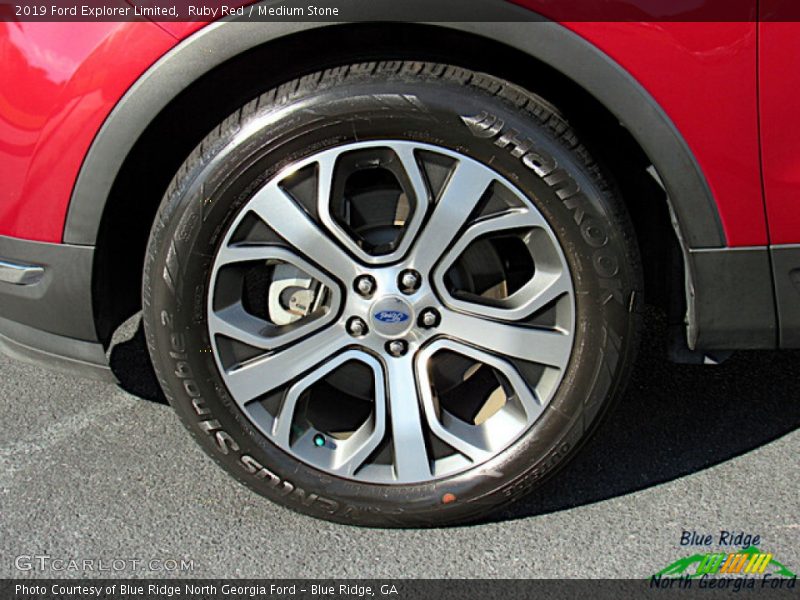 Ruby Red / Medium Stone 2019 Ford Explorer Limited