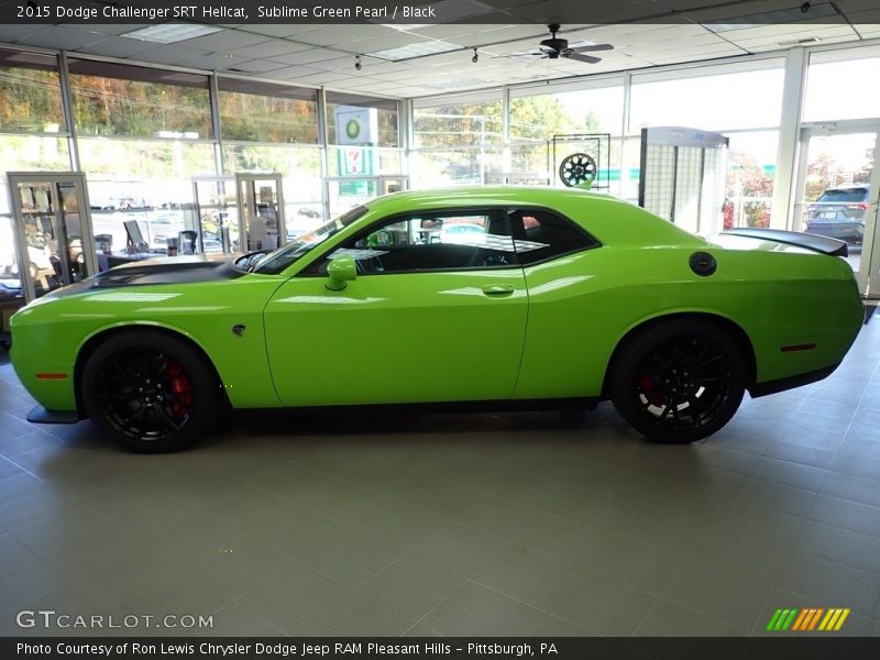 Sublime Green Pearl / Black 2015 Dodge Challenger SRT Hellcat