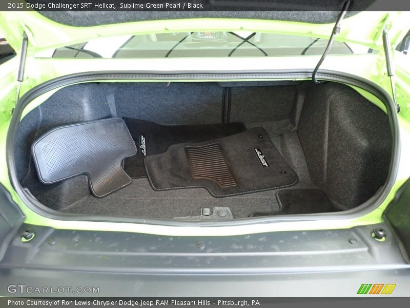 Sublime Green Pearl / Black 2015 Dodge Challenger SRT Hellcat