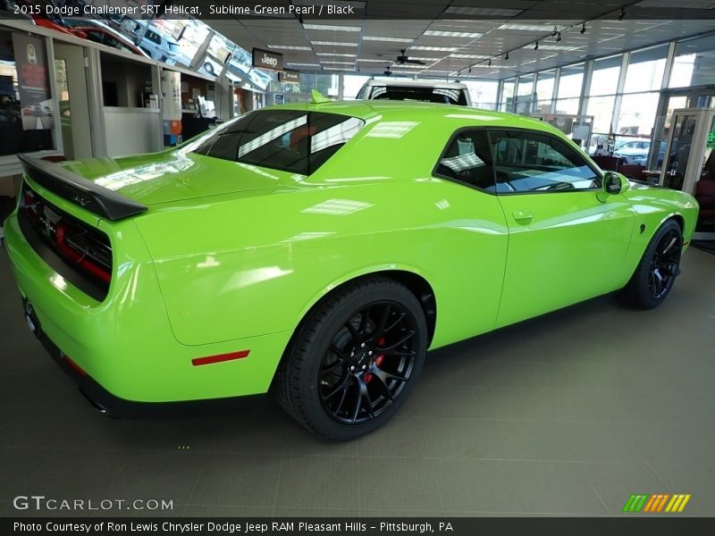 Sublime Green Pearl / Black 2015 Dodge Challenger SRT Hellcat