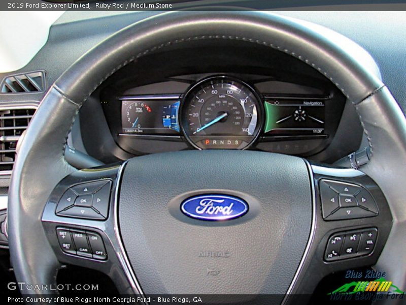 Ruby Red / Medium Stone 2019 Ford Explorer Limited
