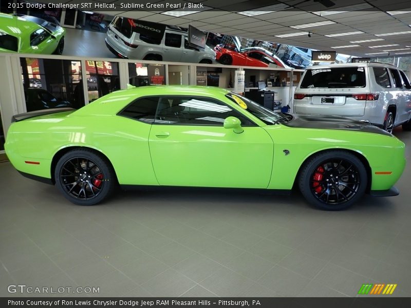 Sublime Green Pearl / Black 2015 Dodge Challenger SRT Hellcat