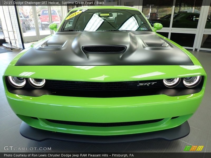 Sublime Green Pearl / Black 2015 Dodge Challenger SRT Hellcat