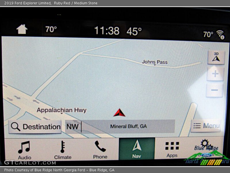 Ruby Red / Medium Stone 2019 Ford Explorer Limited