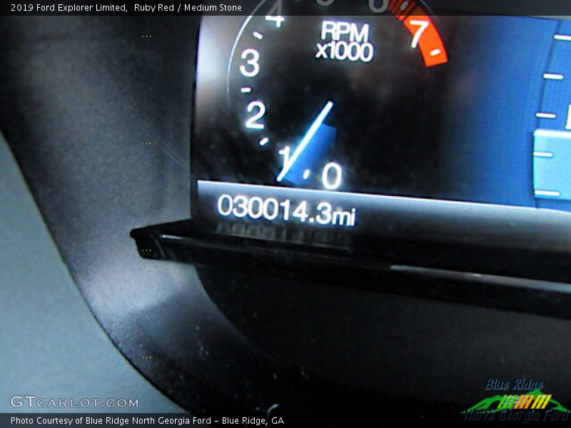 Ruby Red / Medium Stone 2019 Ford Explorer Limited