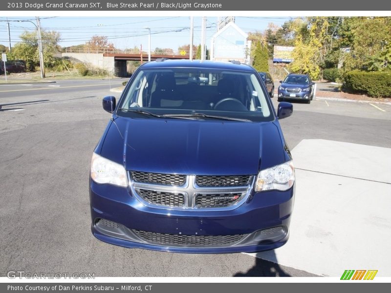 Blue Streak Pearl / Black/Light Graystone 2013 Dodge Grand Caravan SXT